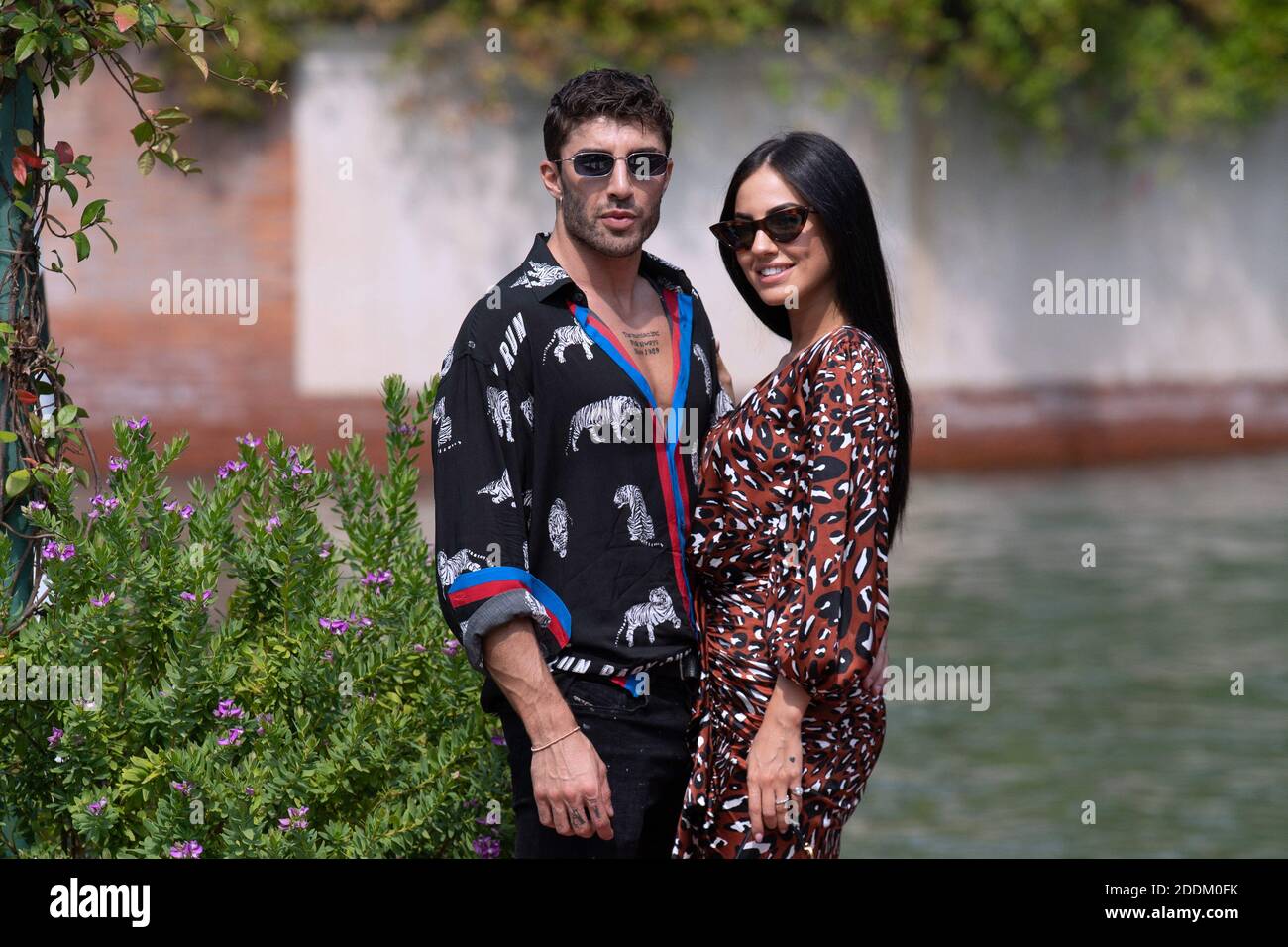 Andrea Iannone and Giulia De Lellis arriving at the Excelsior as part