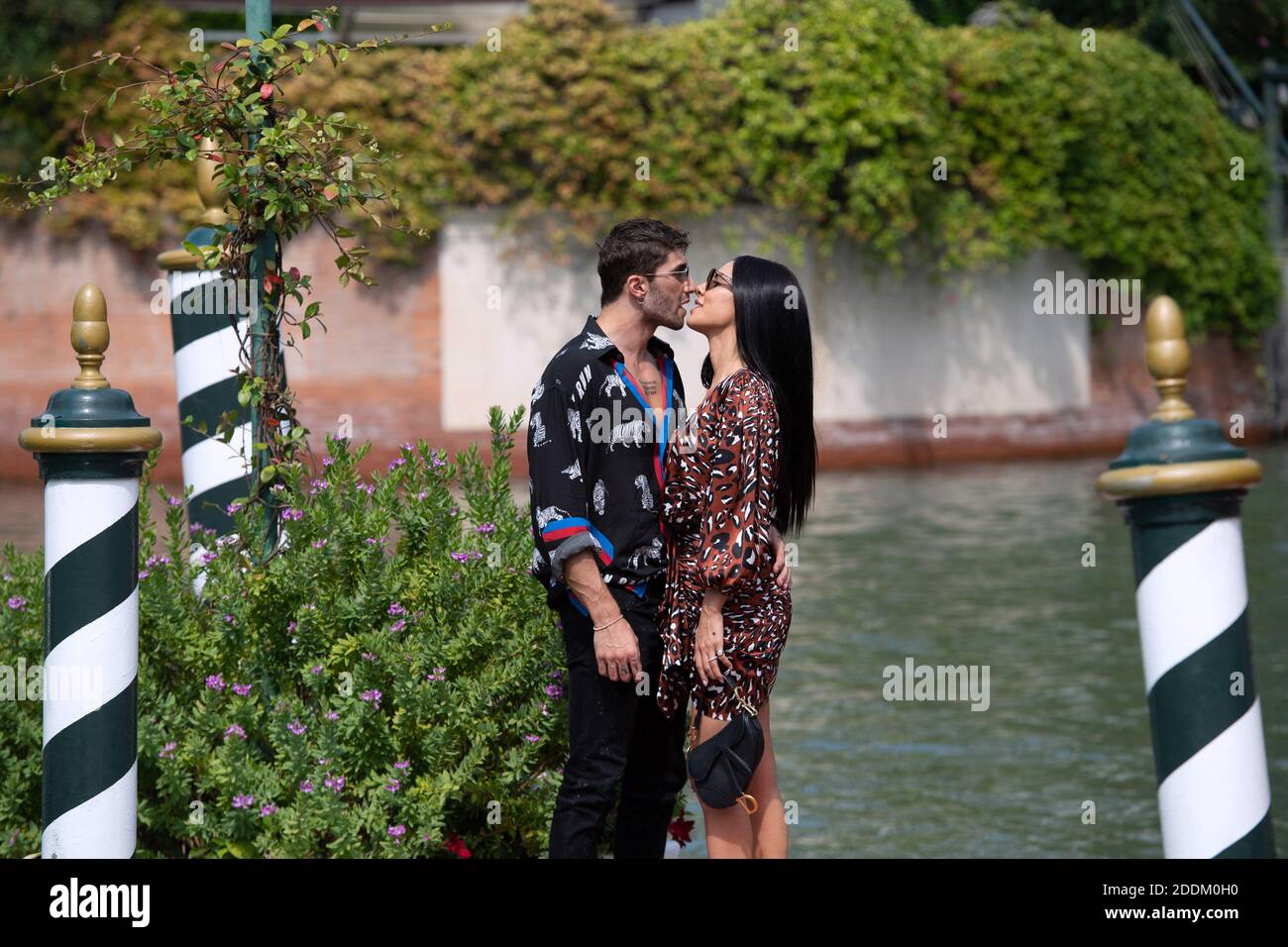 Andrea Iannone and Giulia De Lellis arriving at the Excelsior as part