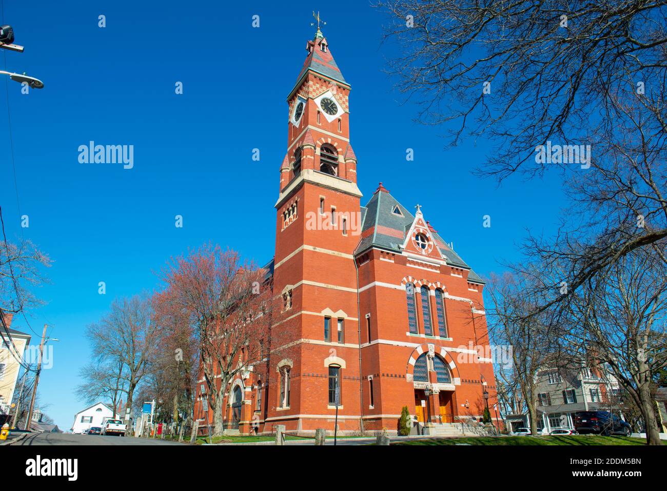 Abbott Hall, built in 1876, is located at 188 Washington Street and now is town hall of