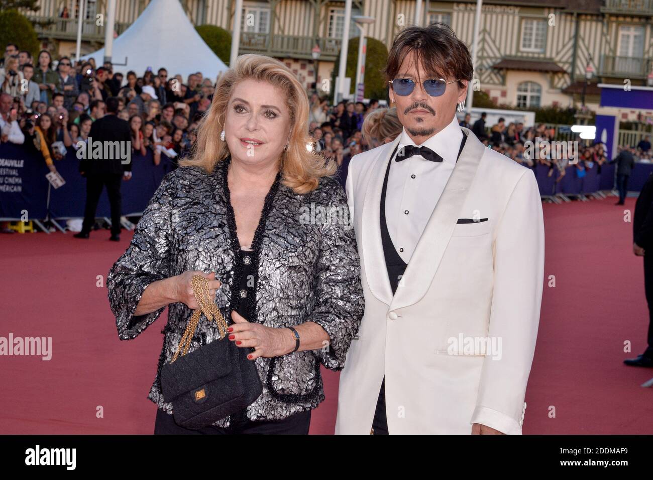 Catherine Deneuve, Johnny Depp attending the premiere of the movie