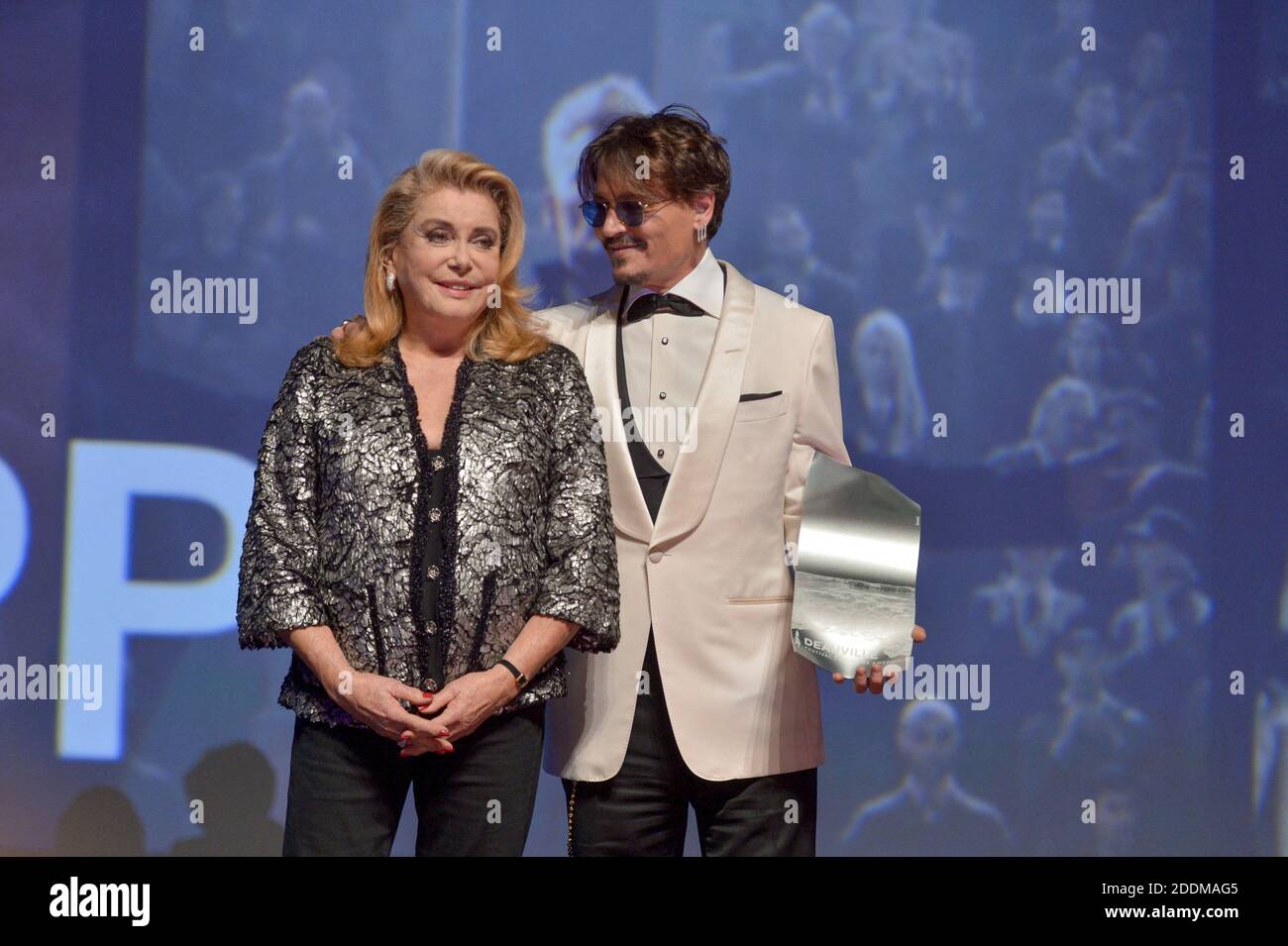Catherine Deneuve, Johnny Depp attending the premiere of the movie