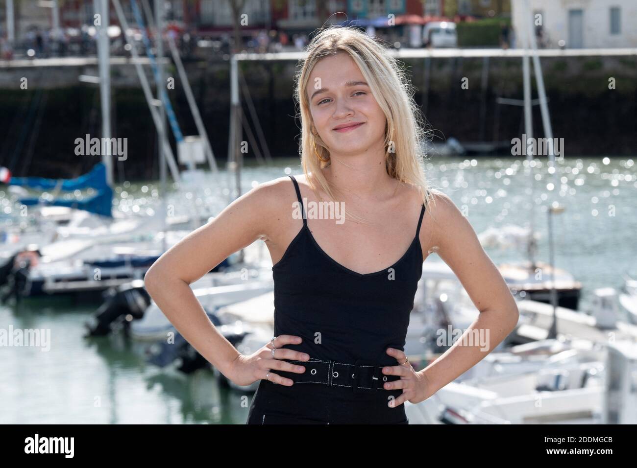 Carmen Kassovitz attending a Photocall as part of the 21st Festival of TV  Fiction at La Rochelle, France on September 14, 2019. Photo by Aurore  Marechal/ABACAPRESS.COM Stock Photo - Alamy