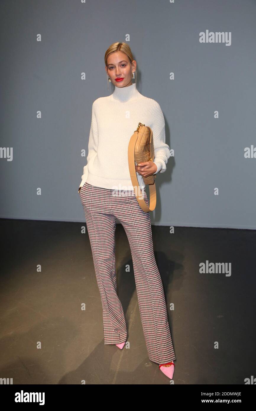 Mandy Bork attends the Hugo Boss fashion show during Milan Fashion Week