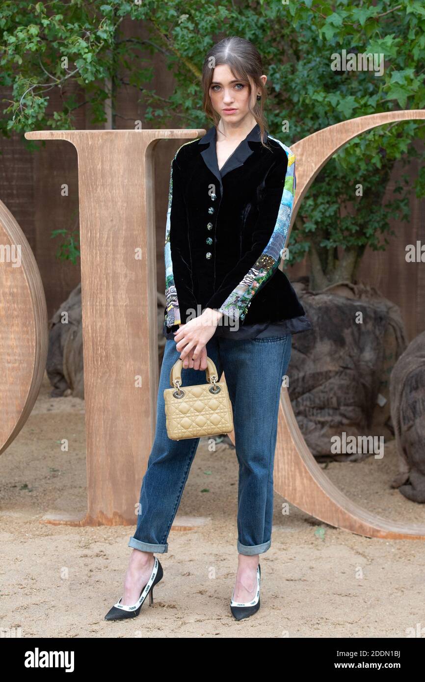 Natalia Dyer attending the Christian Dior Womenswear Spring/Summer 2020  show as part of Paris Fashion Week in Paris, France on September 24, 2019.  Photo by Aurore Marechal/ABACAPRESS.COM Stock Photo - Alamy