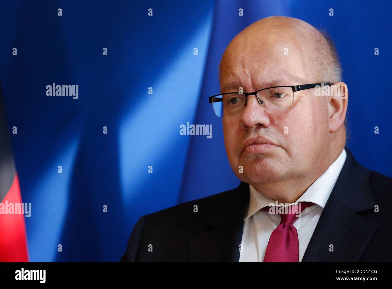 German Economy Minister Peter Altmaier speaks during a press conference following the 50th French German economic and financial council on September 19, 2019 in Paris. Photo by Jean-Bernard Vernier/JBV News/ABACAPRESS.COM Stock Photo