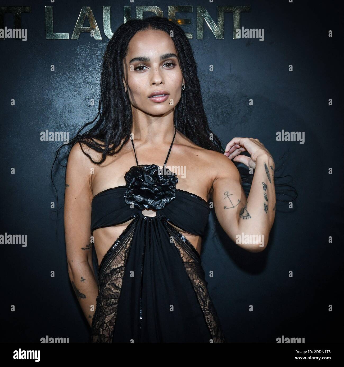 Zoe Kravitz attends the Saint Laurent Womenswear Spring/Summer 2020 show as  part of Paris Fashion Week on September 24, 2019 in Paris, France. Photo by  Laurent Zabulon/ABACAPRESS Stock Photo - Alamy