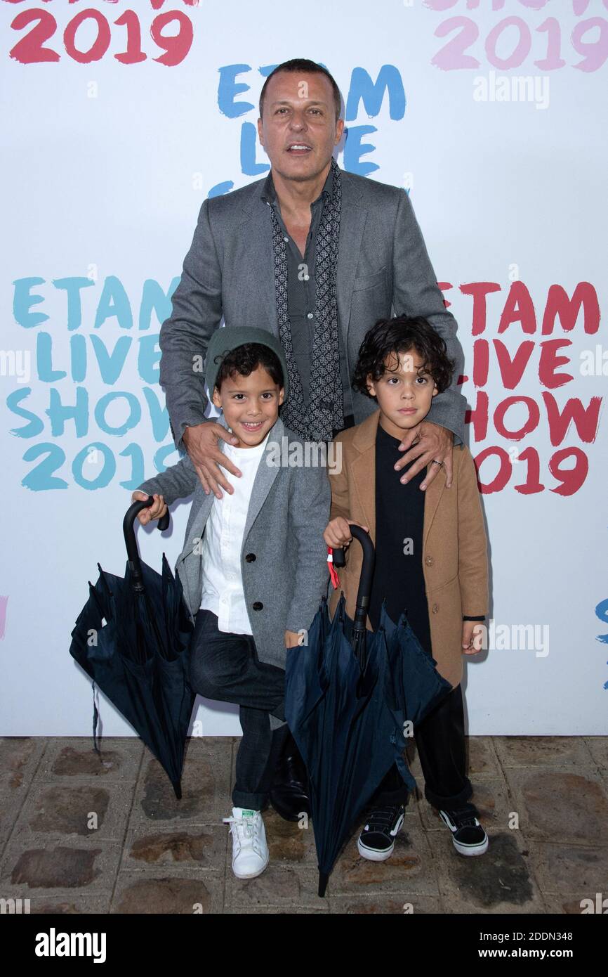 Jean-Roch and his children attending the Etam Winter 2019/Summer 2020 show  as part of Paris Fashion Week in Paris, France on September 24, 2019. Photo  by Aurore Marechal/ABACAPRESS.COM Stock Photo - Alamy