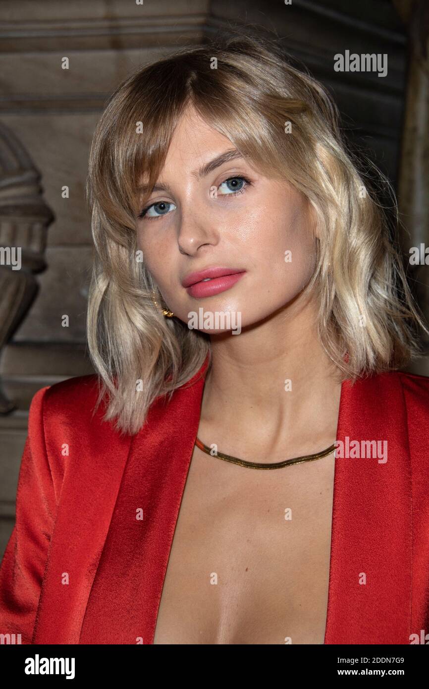 Xenia Adonts attending the Balmain Womenswear Spring/Summer 2020 show