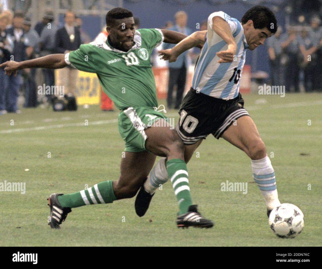 File Photo Taken In June 1994 Shows Argentina S Diego Maradona R And Nigeria S Jay Jay Okocha In A World Cup Football Group Phase Match In Boston The United States Maradona Died On Nov