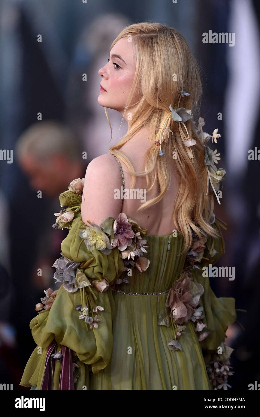 Elle Fanning attends the World Premiere of Disney's “Maleficent ...