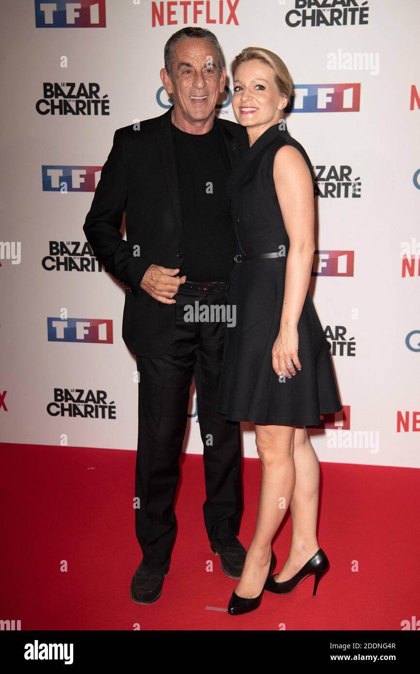 Thierry Ardisson and Audrey Crespo-Mara attend the Le Bazar De La Charite Photocall at Le Grand Rex on September 30, 2019 in Paris, France. Photo by David Niviere/ABACAPRESS.COM Stock Photo