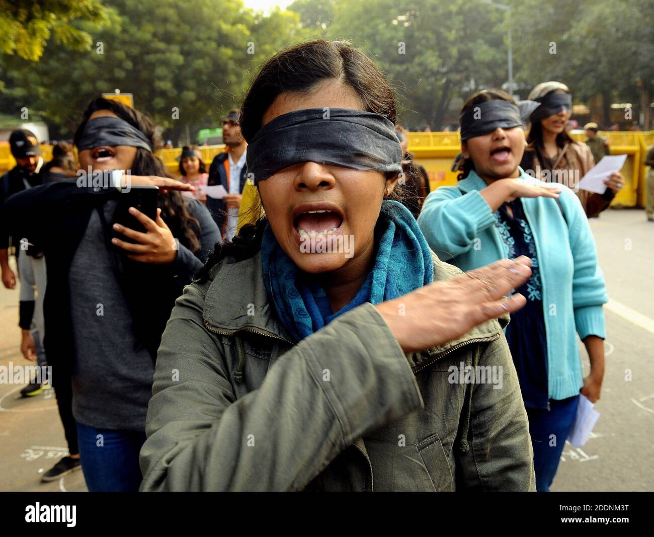 Women's rights activists rehearse before taking part in a performance ...
