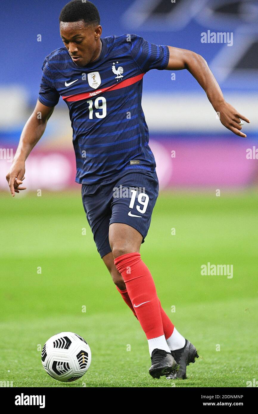 Anthony Martial of France in action during the international friendly match between France and Ukraine on October 7, 2020 in Paris, France. France won 7-1. Photo by David Niviere/ABACAPRESS.COM Stock Photo