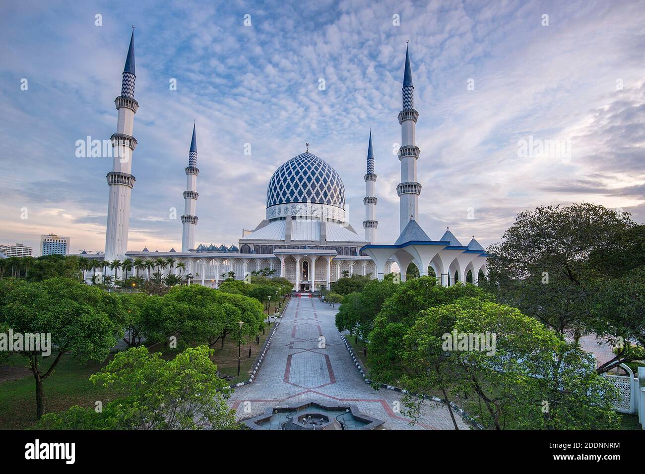 Sultan Salahhuddin Abdul Aziz Mosque Stock Photo