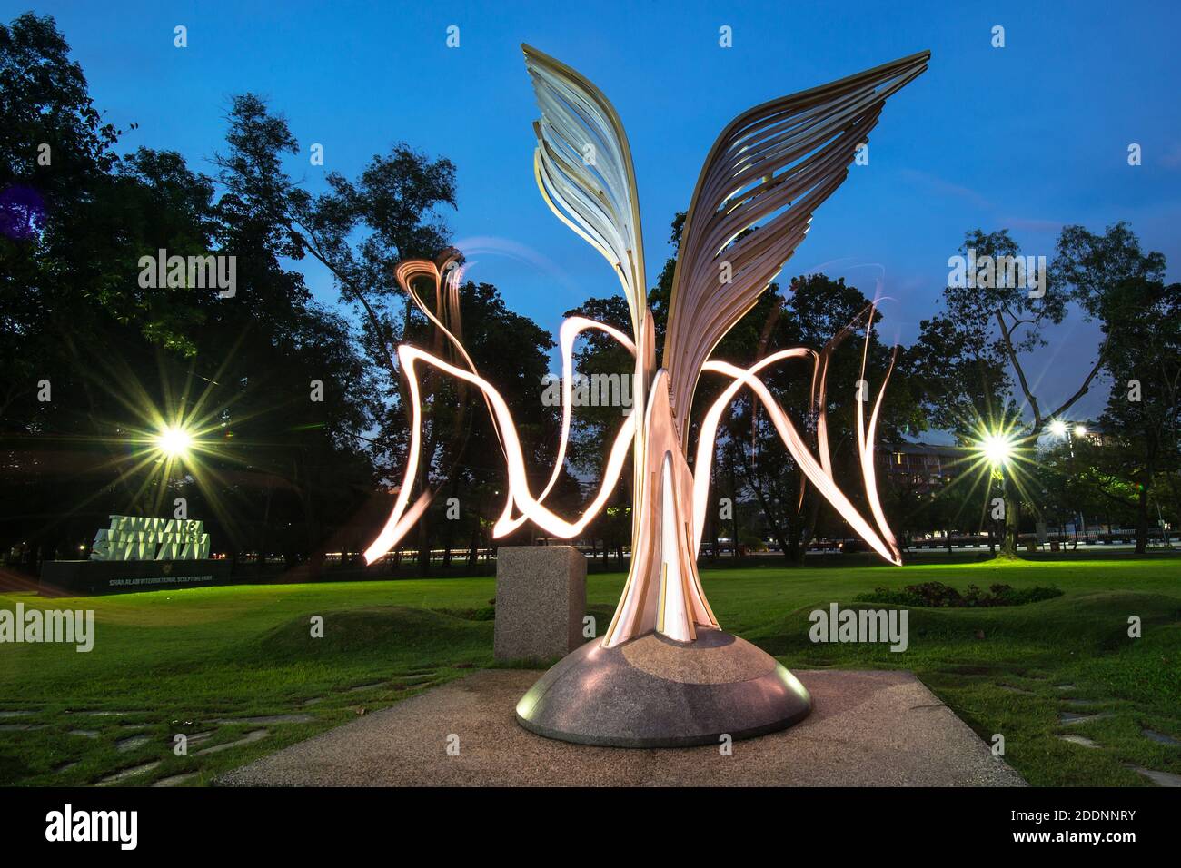 Unity Sculpture at Shah Alam city Stock Photo
