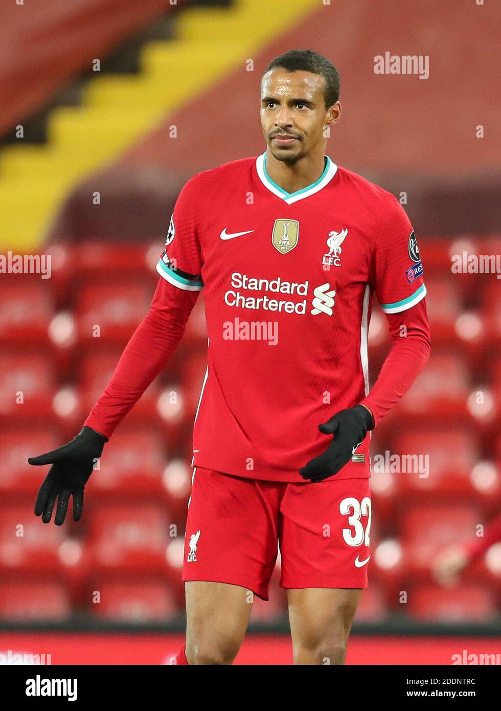 Anfield Liverpool Merseyside UK. 25th Nov 2020. UEFA Champions