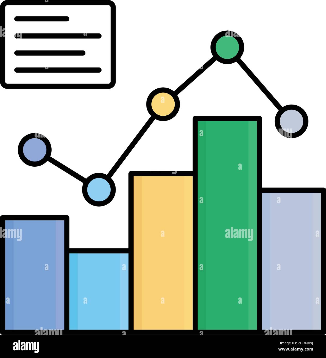 Analytics Fill vector icon that can be easily modify or edit Stock ...