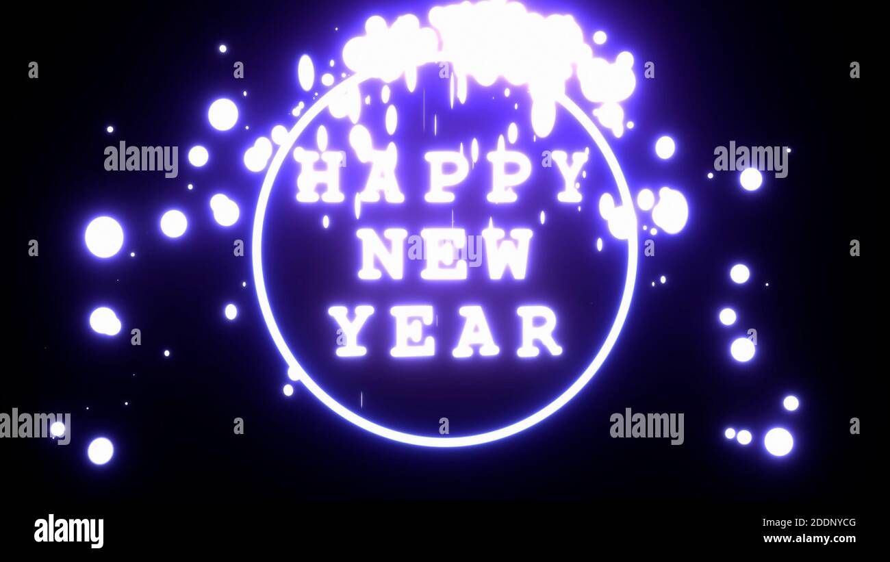 Happy new year presentation theme, New year background, 3D text with ...