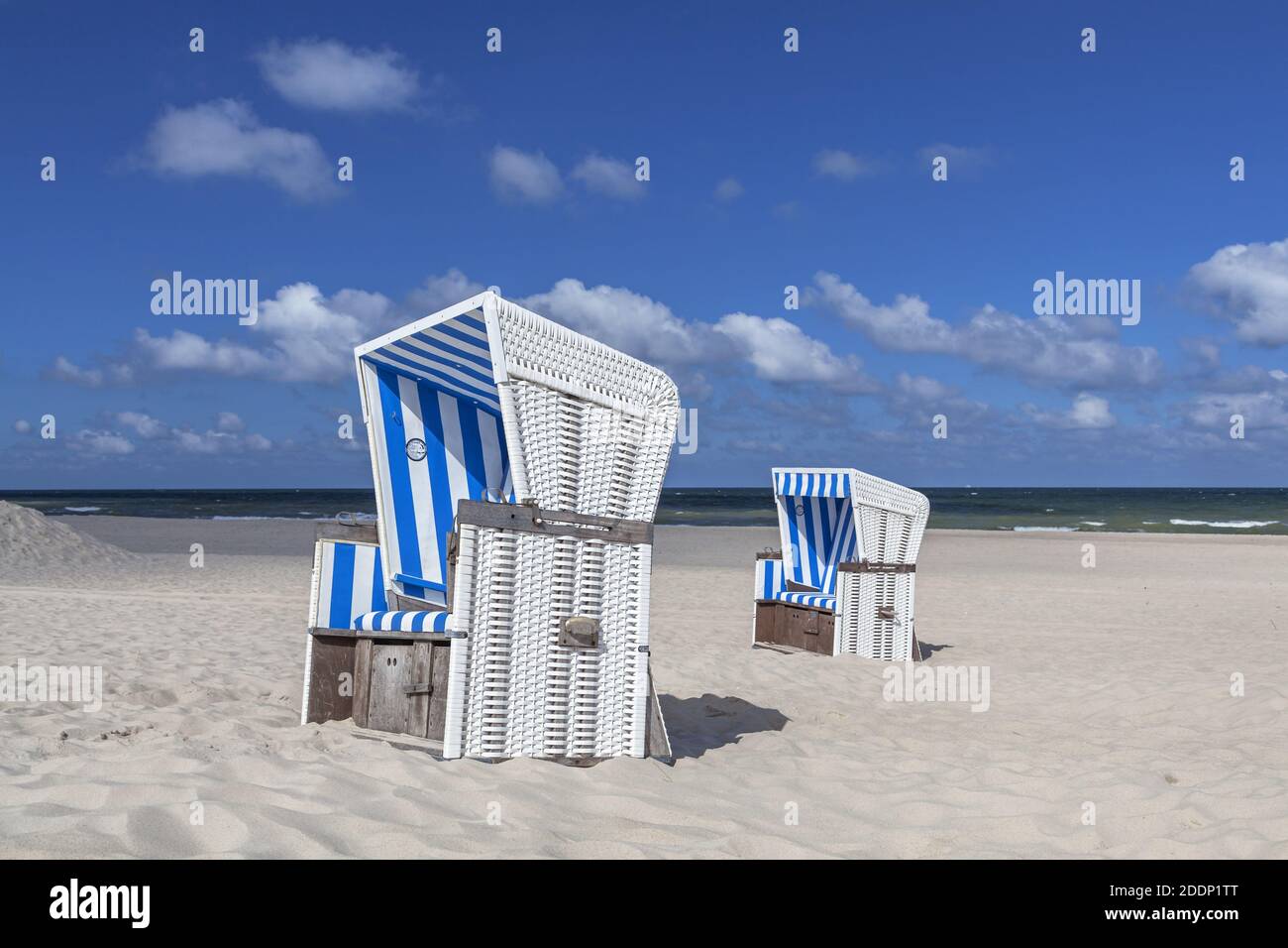 geography / travel, Germany, Schleswig-Holstein, isle Sylt, on beach of Kampen, Additional-Rights-Clearance-Info-Not-Available Stock Photo