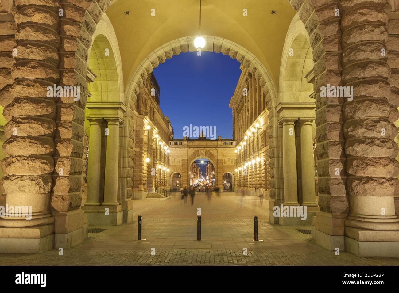 geography / travel, Sweden, Stockholm Laen, Stockholm, Riksgatan on the parliament, Helgeandsholmen, S, Additional-Rights-Clearance-Info-Not-Available Stock Photo