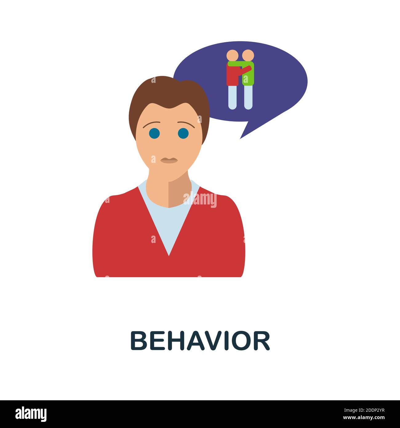 Behavior icon. Simple element from personality collection. Creative ...