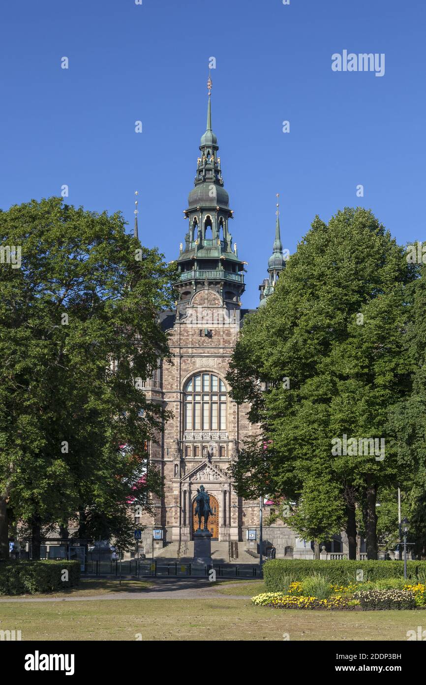 geography / travel, Sweden, Stockholm, Nordiska Museet on Djurgarden, Additional-Rights-Clearance-Info-Not-Available Stock Photo