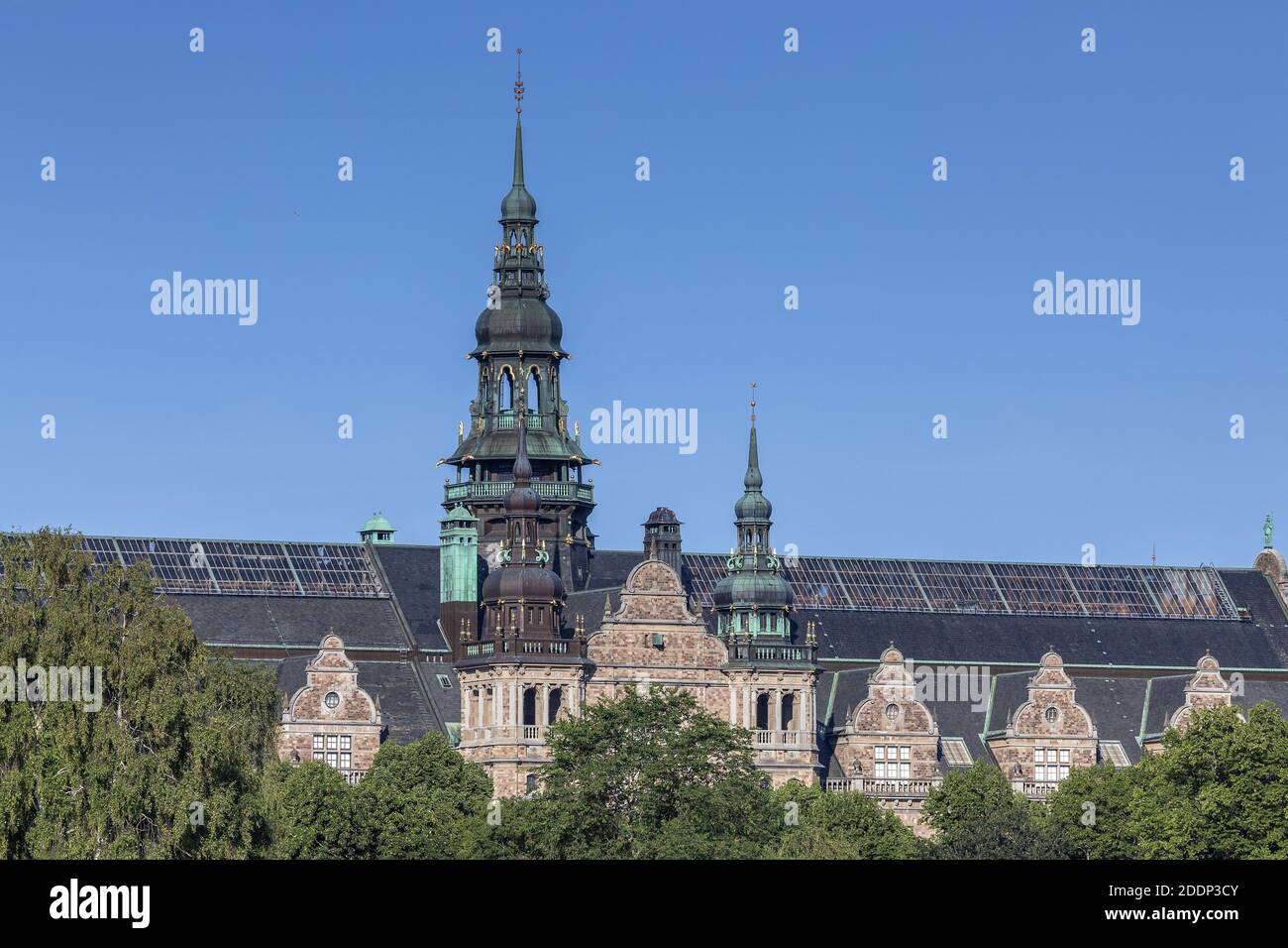 geography / travel, Sweden, Stockholm, Nordiska Museet on Djurgarden, Stockholm, Stockholms laen, Sout, Additional-Rights-Clearance-Info-Not-Available Stock Photo