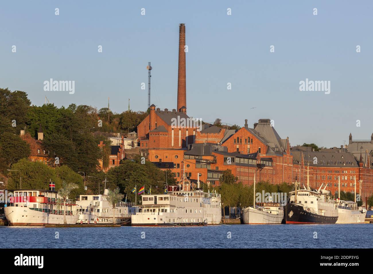 geography / travel, Sweden, Stockholm, floating hotel in Soedermalm, Stockholm, Stockholms laen, South, Additional-Rights-Clearance-Info-Not-Available Stock Photo
