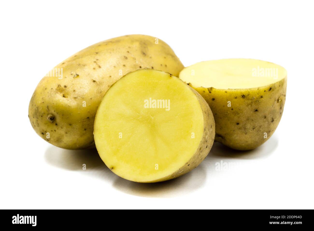 Raw potato isolated on white background Stock Photo