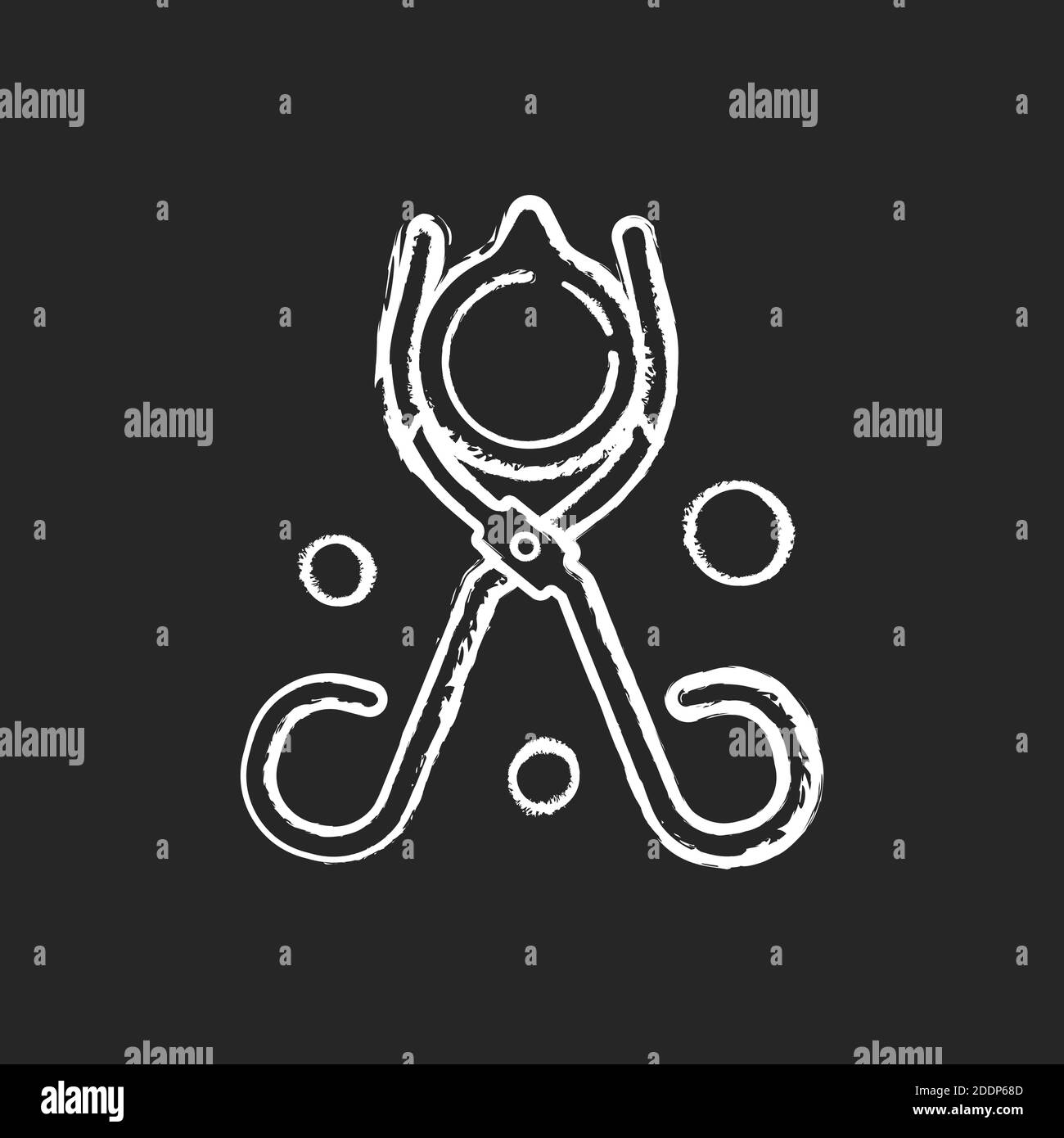 Crucible tongs isolated Black and White Stock Photos & Images - Alamy