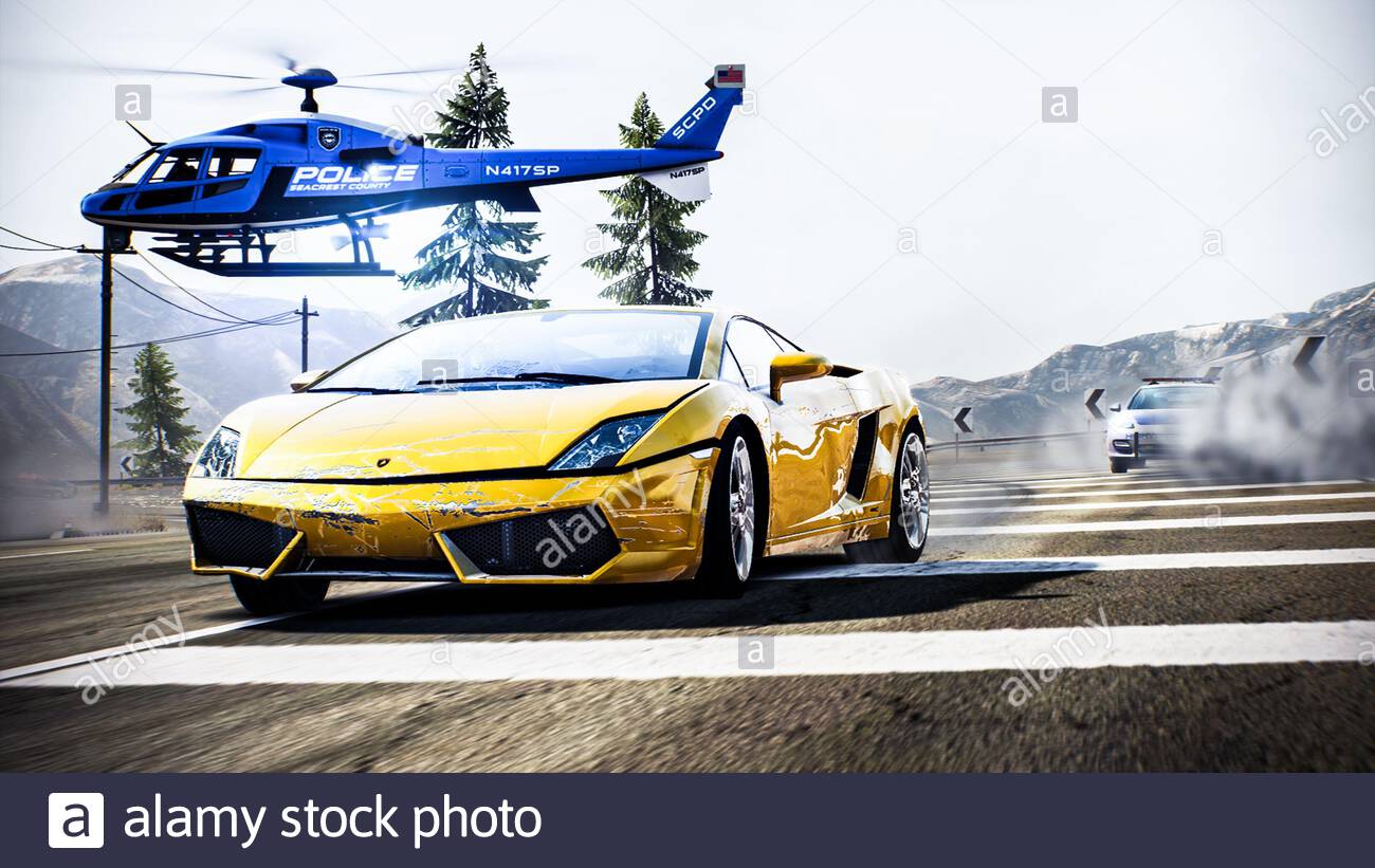 Spain Badajoz November 10 Lamborghini Gallardo In Videogame Need For Speed Hot Pursuit Remastered Stock Photo Alamy