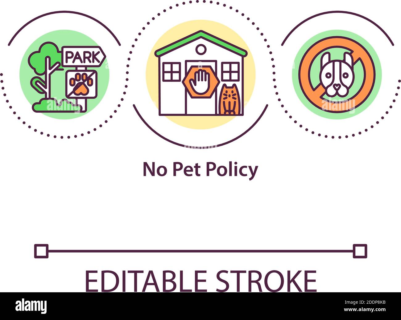 No pet policy concept icon Stock Vector Image & Art Alamy