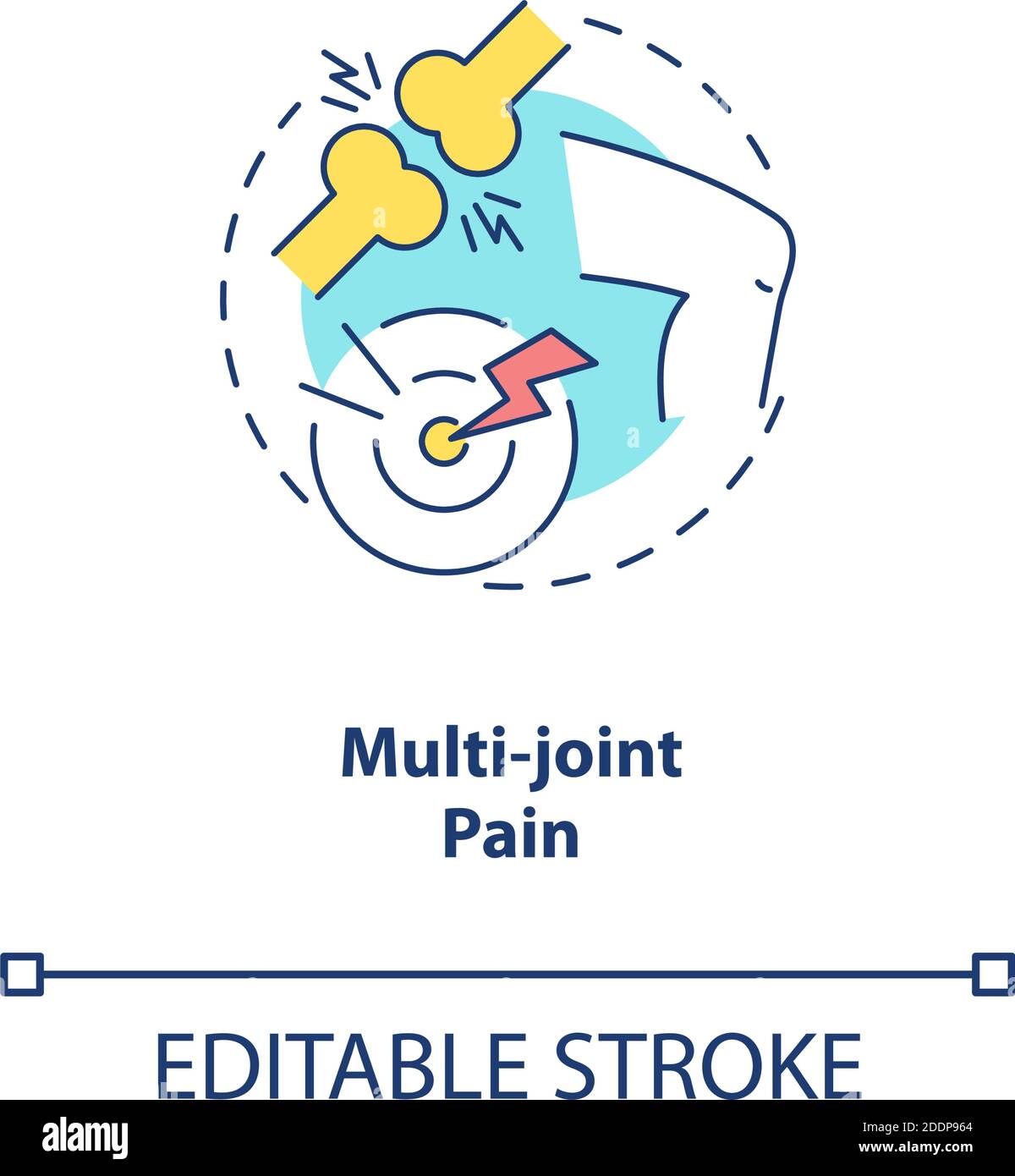 Multi-joint pain concept icon Stock Vector Image & Art - Alamy
