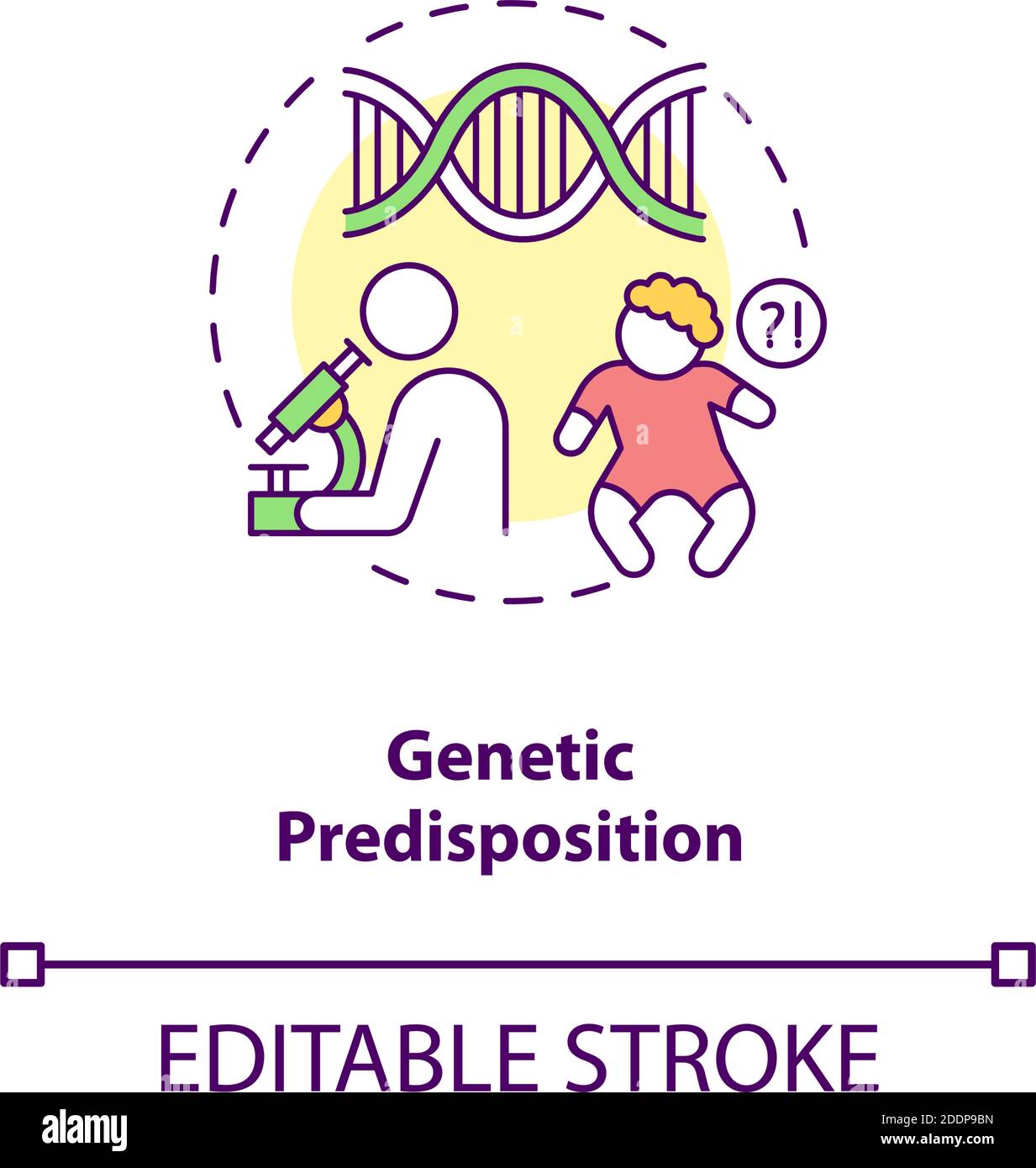 predisposition concept icon Stock Vector Image & Art Alamy