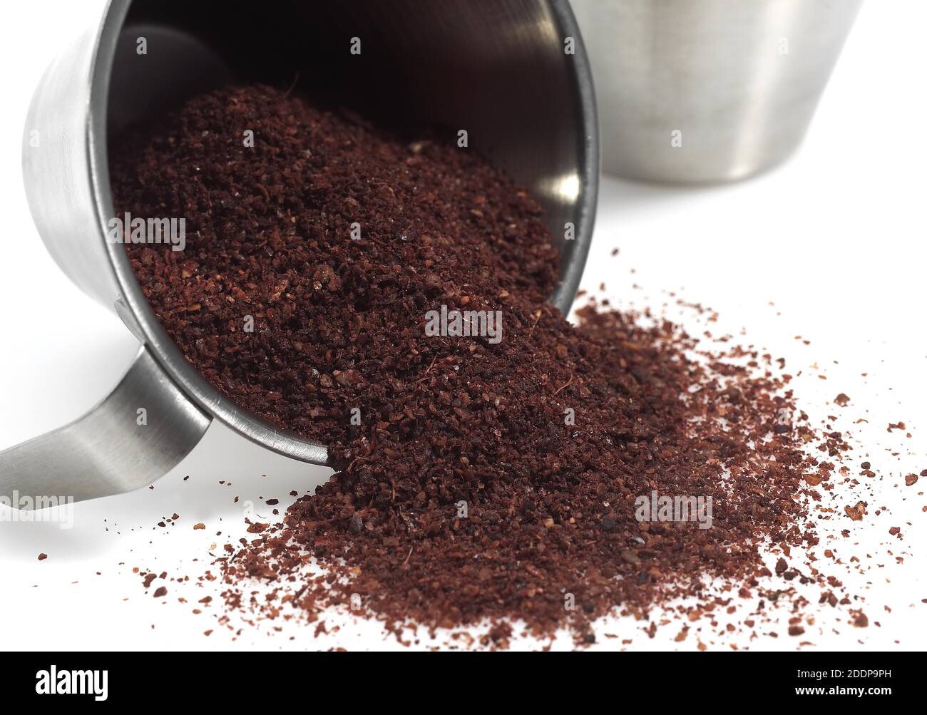 Powder of Sumac, rhus coriaria, Spice against White Background Stock