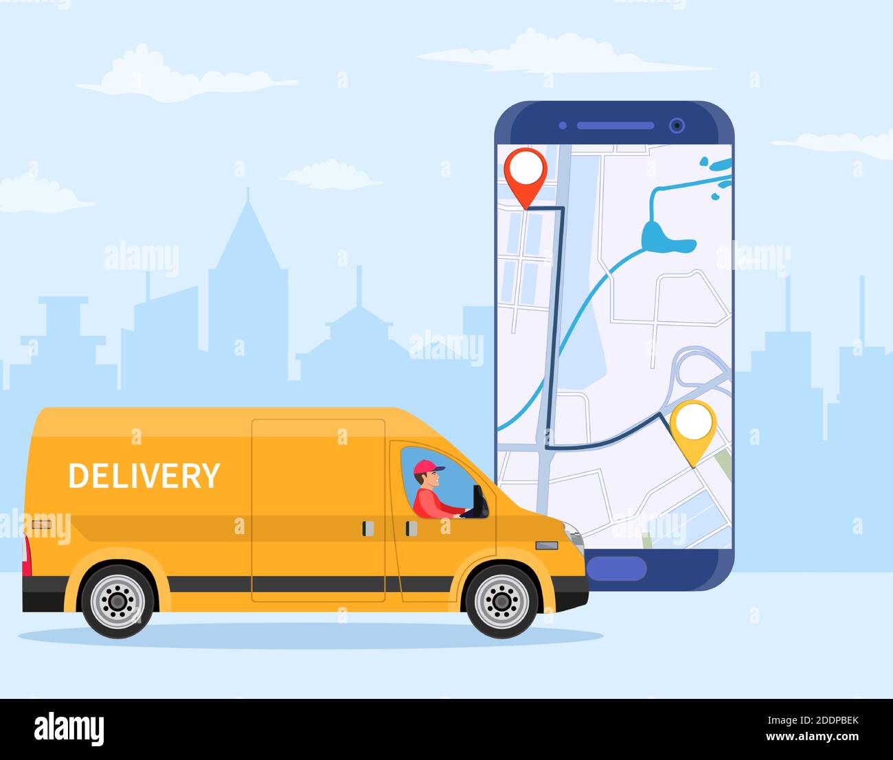 Online delivery service concept Stock Vector Image & Art - Alamy