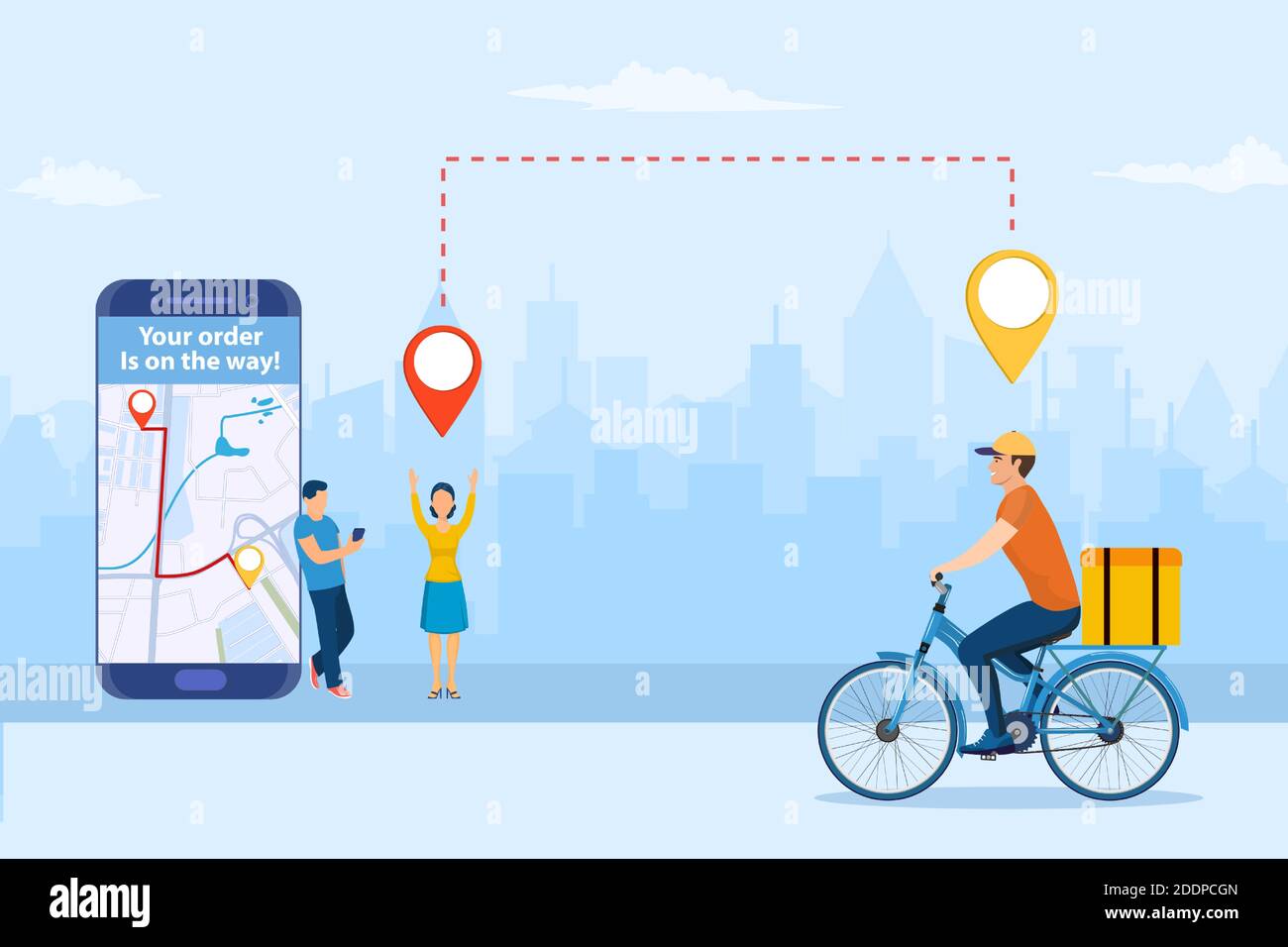 online delivery service concept Stock Vector Image & Art - Alamy
