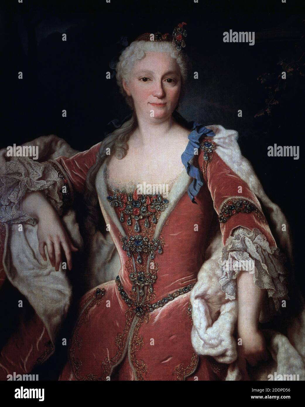 ISABEL D FARNESIO . ESPOSA DEL REY FELIPE V. 1692-1766 -. OLEO DE JEANC ...