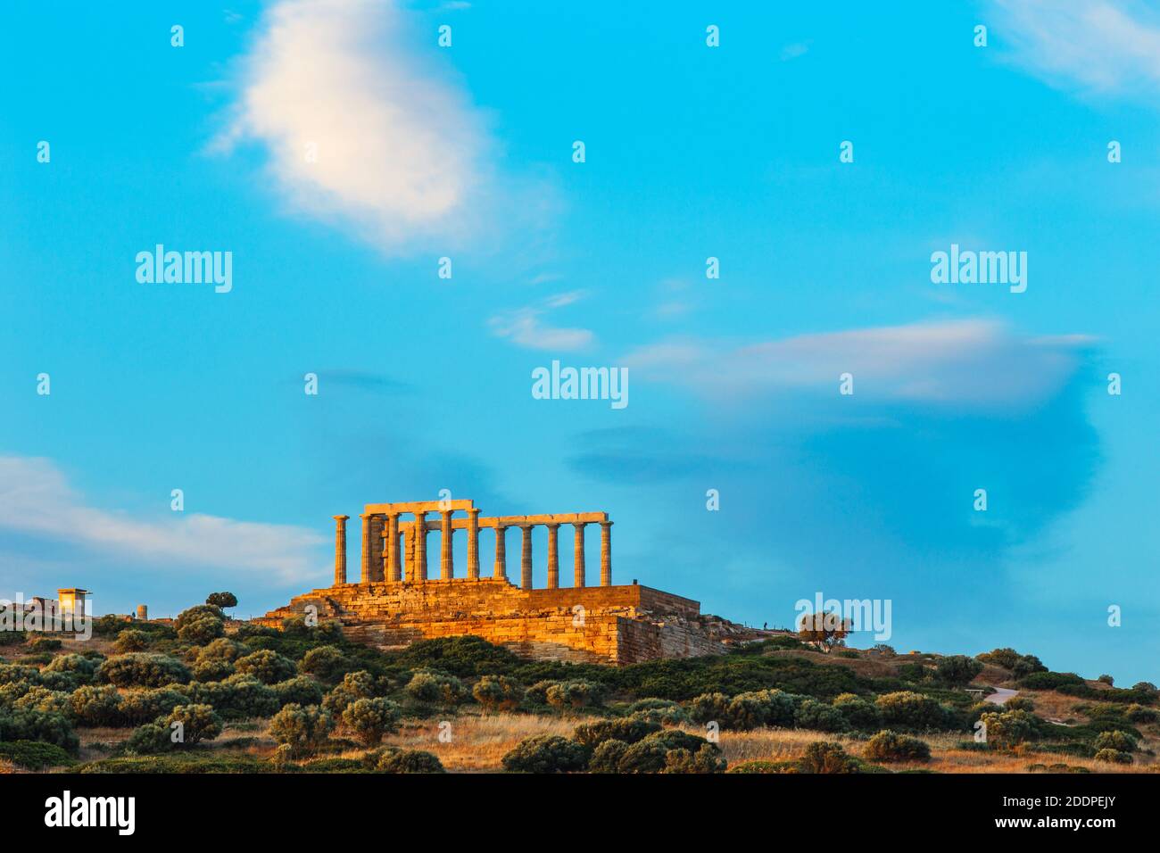 Greece, Attica, Athens, Cape Sounio, Temple of Poseidon Stock Photo - Alamy