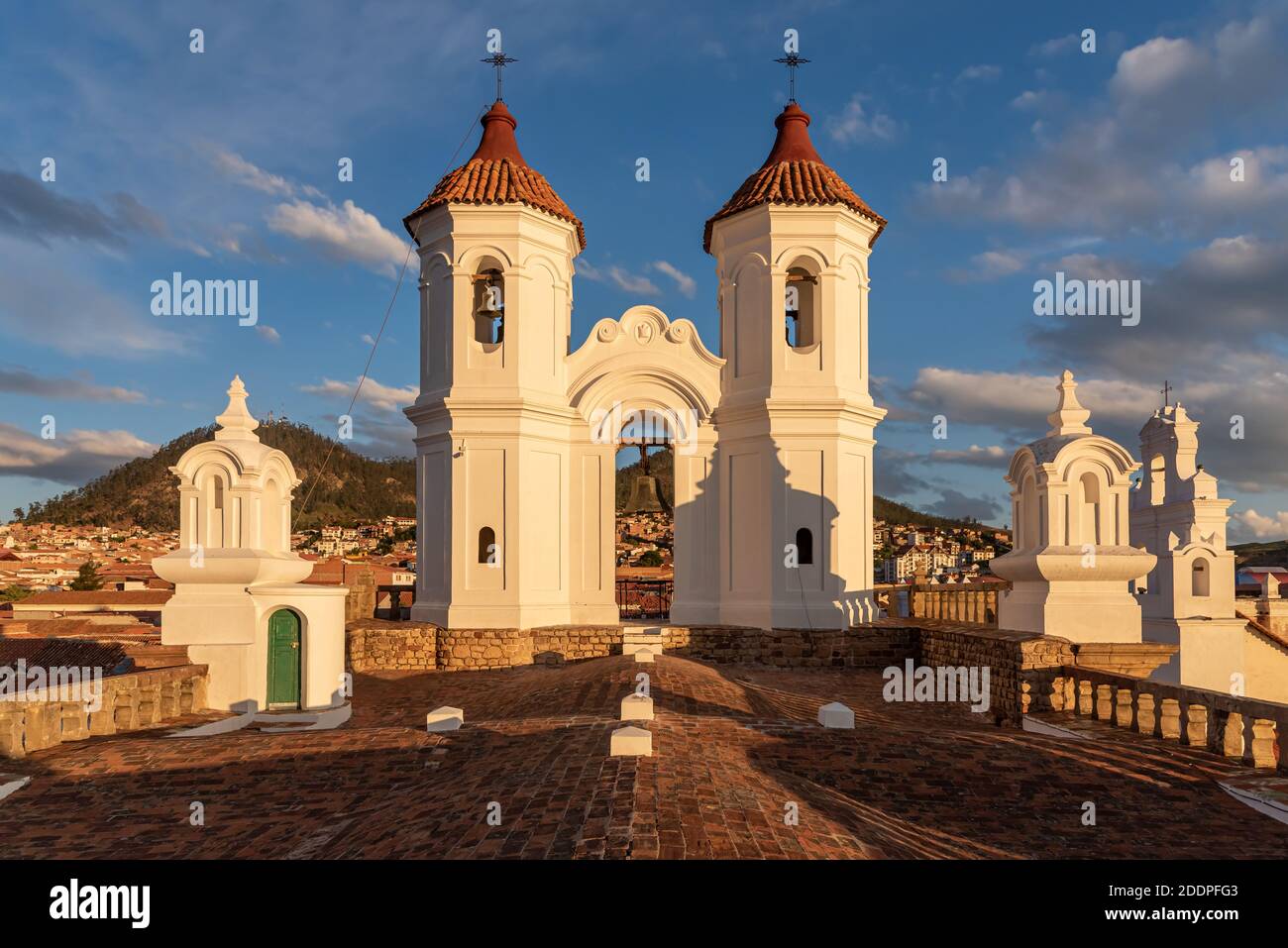 Felipe Rooftop View of Felipe Neri monastery rooftop in Sucre, Bolivia Stock Photo - Alamy