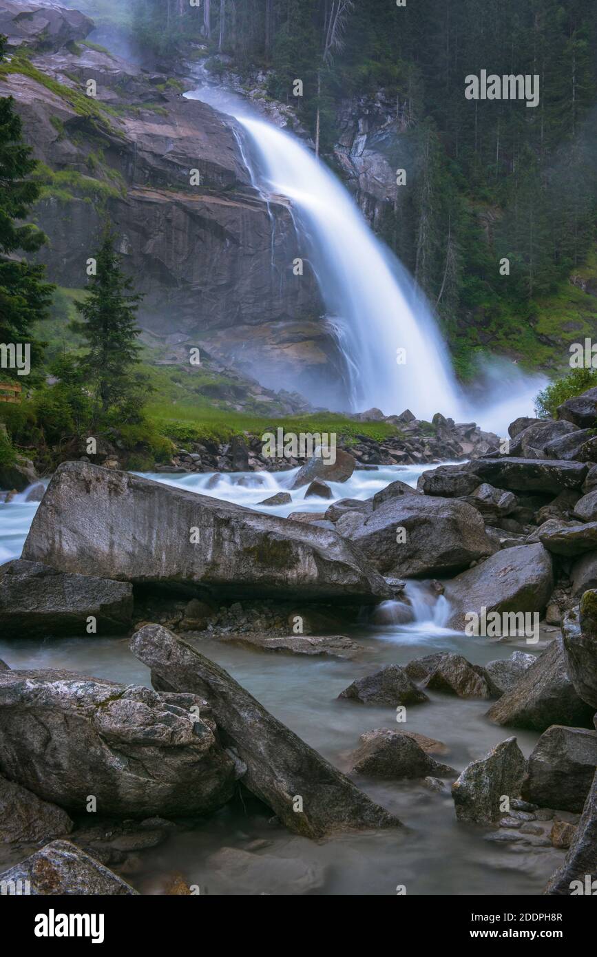 Krimml Waterfalls, Austria, Carinthia, Hohe Tauern National Park, Krimmel Stock Photo