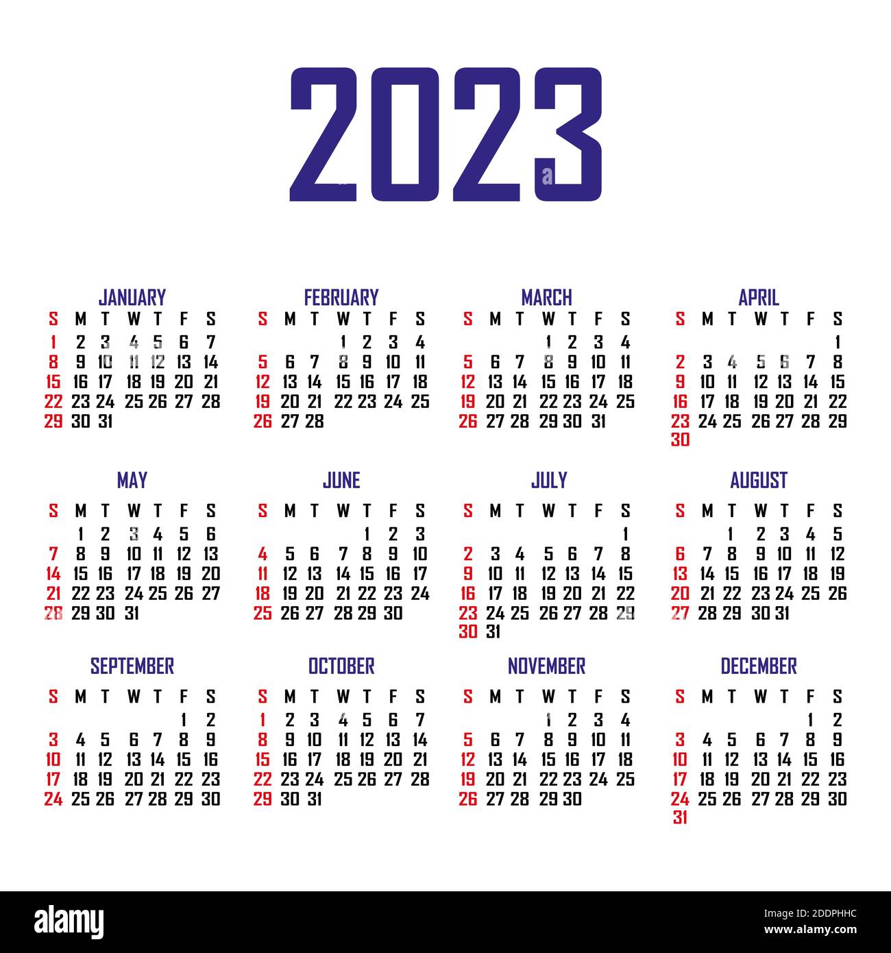 Calendrier Mathematique 2023 2023 Vector Vectors High Resolution Stock Photography And Images - Alamy
