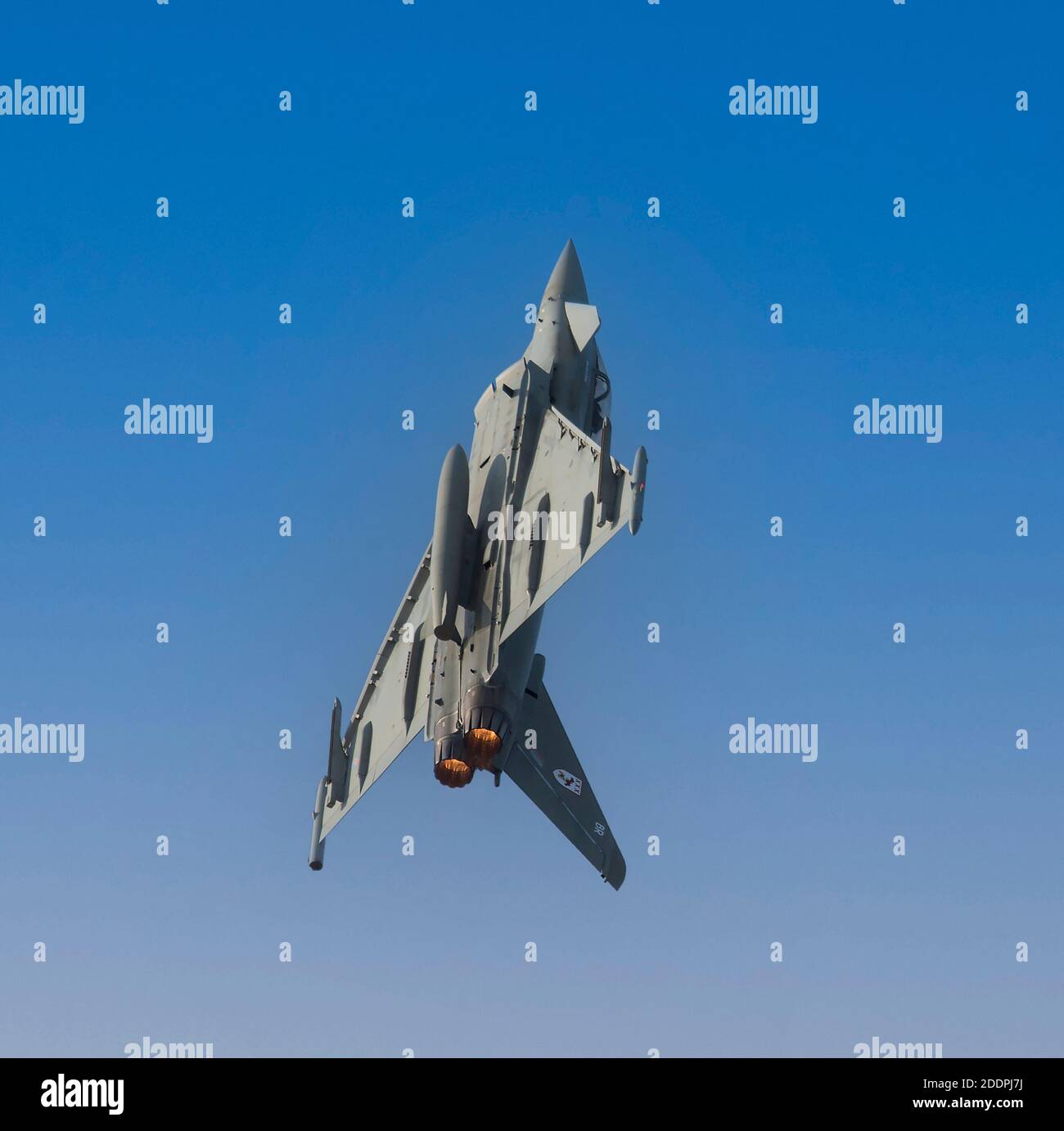 RAF Typhoon displaying at Southport airshow Stock Photo