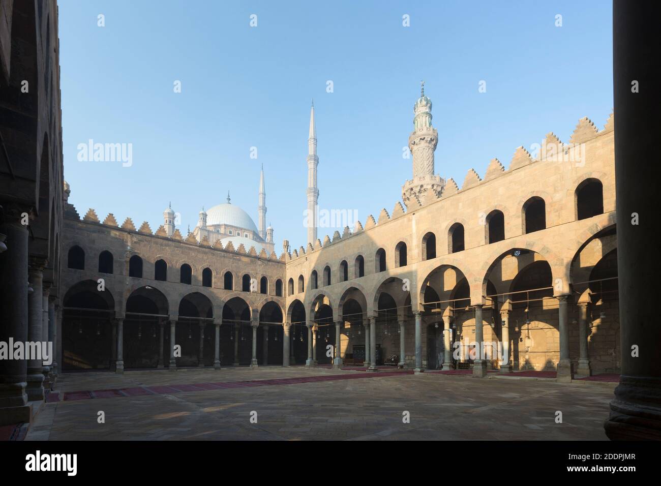Al Nasir Mohammed mosque, Cairo citadel, Cairo, Egypt Stock Photo