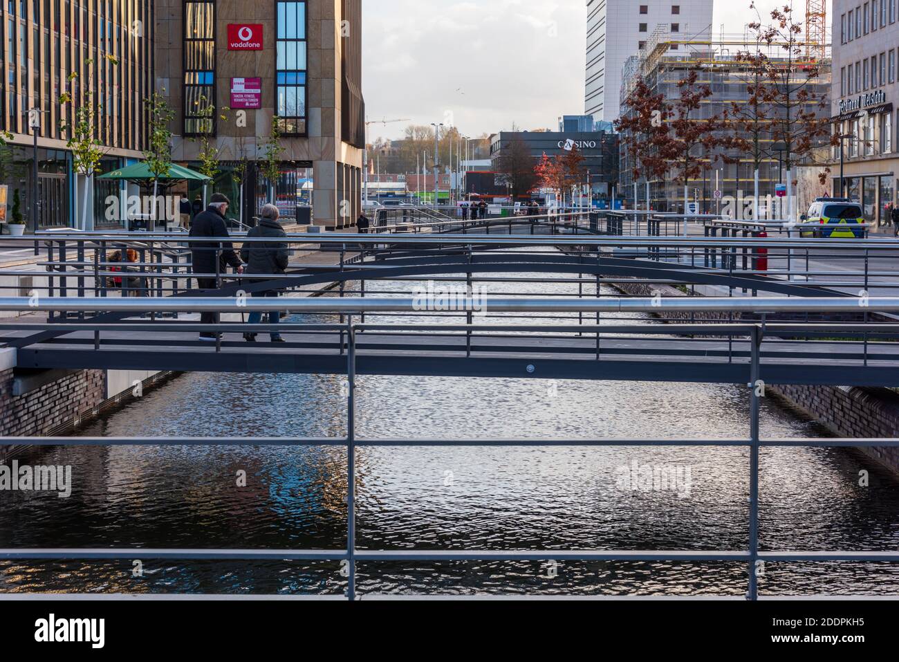 Leere Innestadt in der Landeshauptstadt Kiel während das Corona Lockdowns Stock Photo