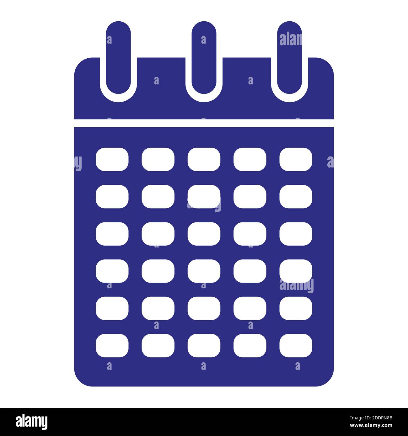 Calendar Icon In Trendy Flat Style Blue With Shadow Symbol For Design Vector Illustration Stock Vector Image Art Alamy