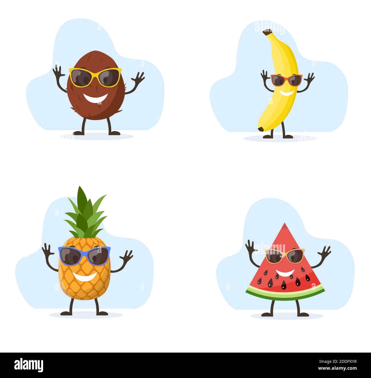 Cute and funny pineapple character Stock Vector Image & Art - Alamy