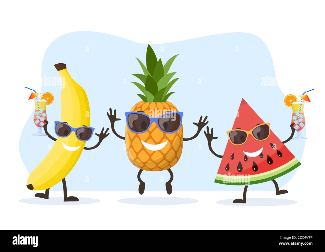 Cute and funny pineapple character Stock Vector Image & Art - Alamy
