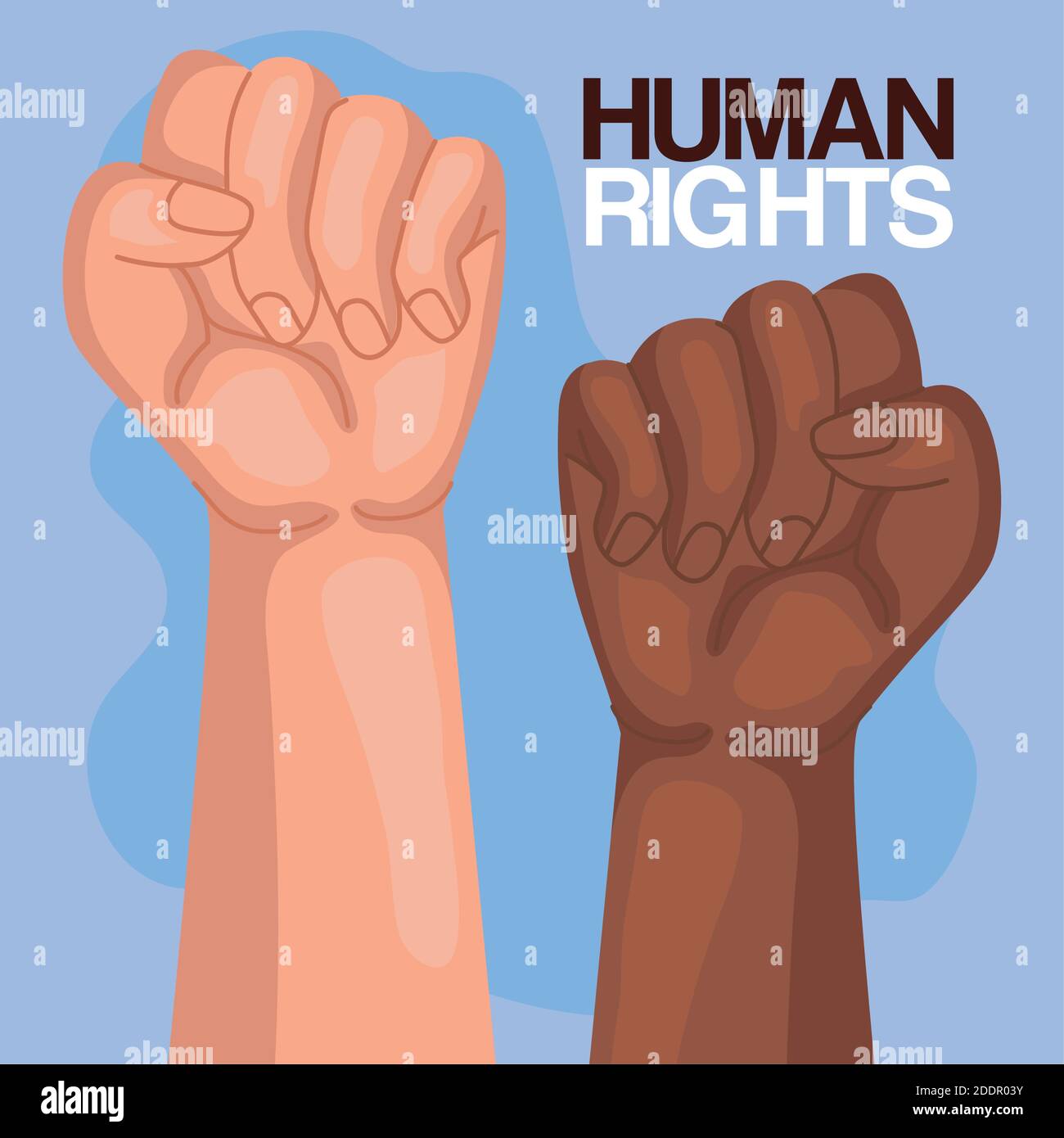 Human rights with fists up vector design Stock Vector Image & Art - Alamy