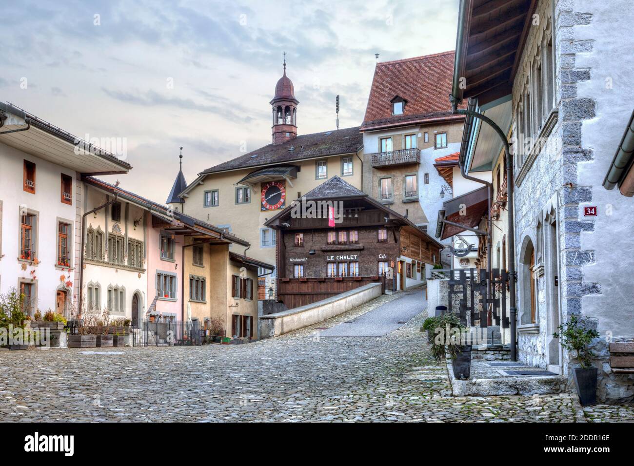 Gruyeres, Fribourg, Switzerland Stock Photo